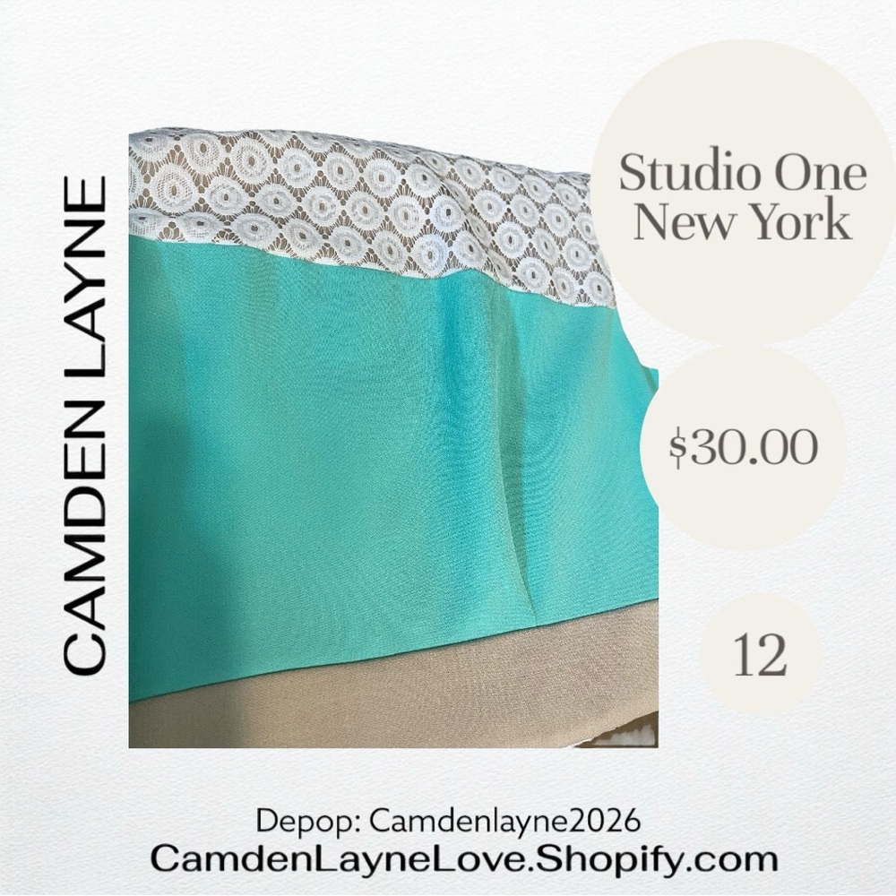 Studio One Green and Tan Mini Dress - Picture 5 of 6